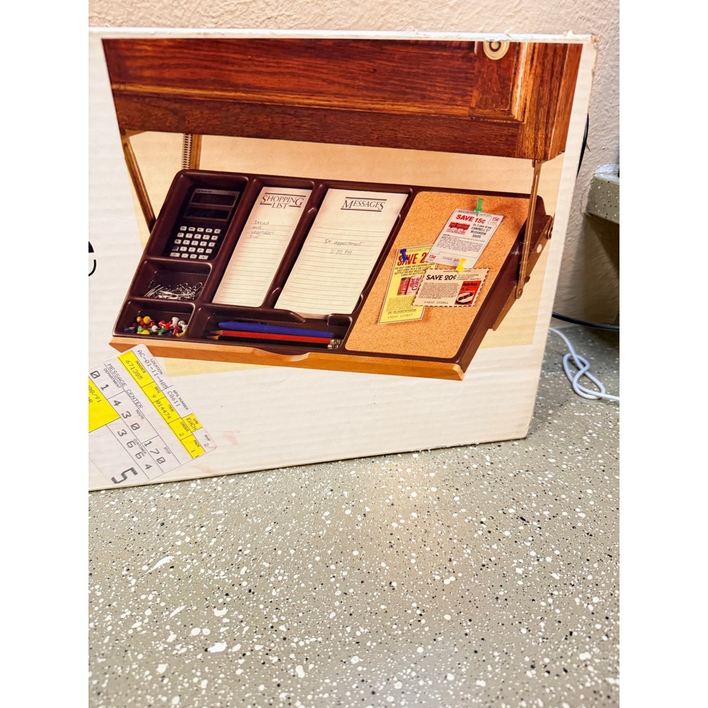 Amerock CabinetAides Under Cabinet Message Center C-8611 Vintage New In Box - Picture 5 of 6